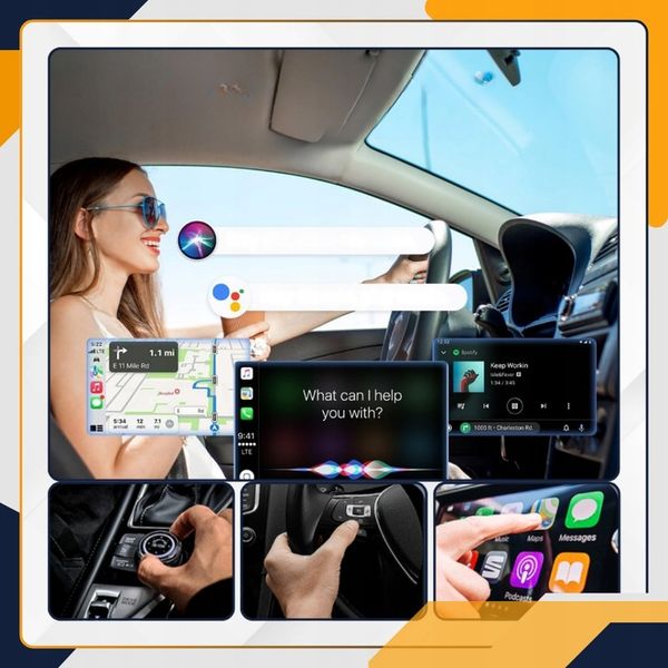 Mini Bezprzewodowy Adapter 2w1 CarPlay Android Auto WiFi Bluetooth zdjęcie 2