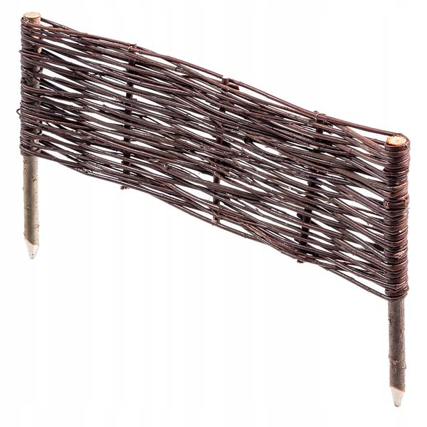 Palisada Ogrodowa 60x30cm Obrzeże Płotek Wiklinowy zdjęcie 5