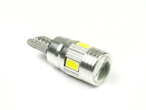 Żarówka samochodowa LED W5W T10 6 SMD soczewka CB INTERLOOK na Arena.pl