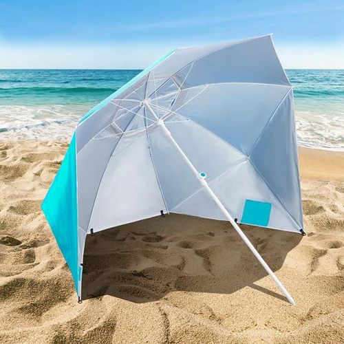 Parasol ogrodowy 190cm plażowy funkcjonalny 2w1 parawan osłona przed UV na Arena.pl