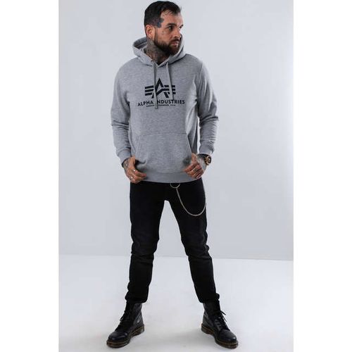 Alpha Industries BASIC HOODY 17 GREY HEATHER Rozmiar - M na Arena.pl