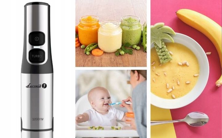 MOCNY BLENDER RĘCZNY ŁUCZNIK JK-1200 OSTRZE TYTAN TURBO KRUSZY LÓD 1200 W zdjęcie 11