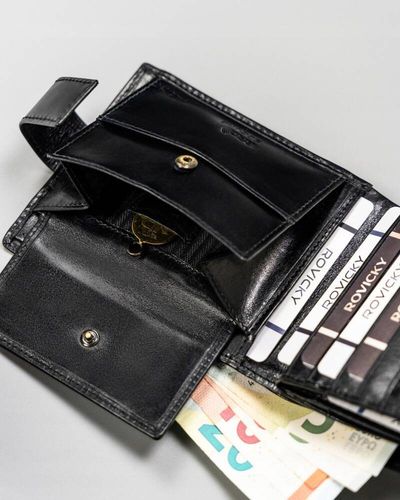 elegancki, skórzany portfel męski - rovicky na Arena.pl