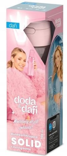 DAFI SOLID Butelka filtrująca wodę z wkładem filtr DODA Baby Pink 0,7 na Arena.pl