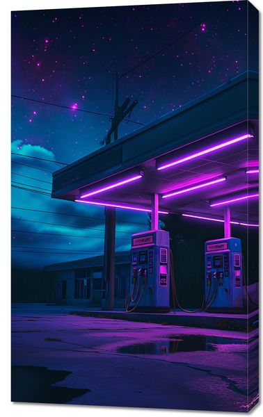 Obraz 60x100cm Moc Neonowej Nocy zdjęcie 1