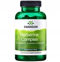 SWANSON BERBERYNA compx CYNAMON gymnema KOZIERADKA 90 kapsułek wege CUKIER