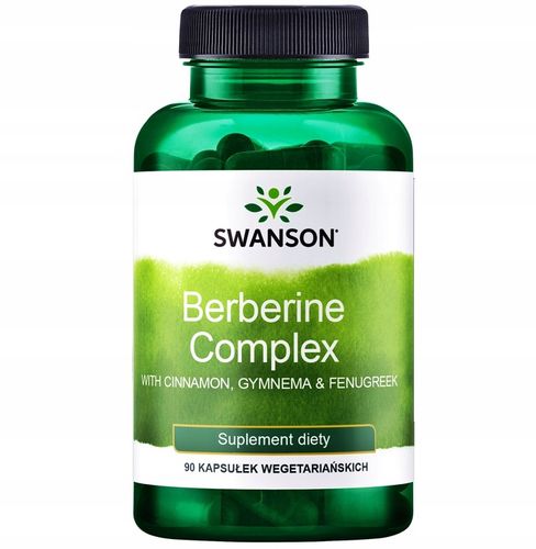 SWANSON BERBERYNA compx CYNAMON gymnema KOZIERADKA 90 kapsułek wege CUKIER na Arena.pl