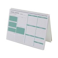 Terminarz tygodniowy - zielony motyw