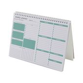 Terminarz tygodniowy - zielony motyw