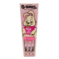 bibułki skręcone g-rolls banksy thug for life 1 1/4  pink 6 szt.