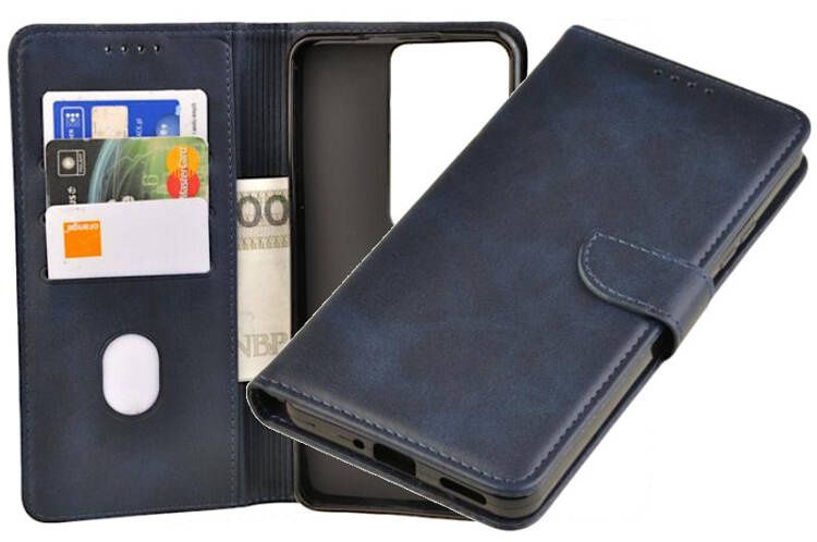Etui portfel Wallet do Oppo Reno 11F 5G granatowy zdjęcie 1