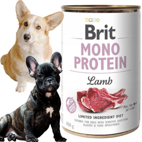 mokra karma dla psa brit mono protein lamb 400 g jagnięcina wysokobiałkowa na Arena.pl