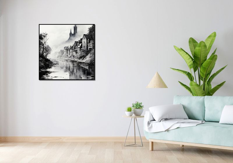 Plakat 80x80cm Mglisty Refleks zdjęcie 4