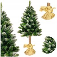 CHOINKA SZTUCZNA NA PNIU PIĘKNA SOSNA DIAMENTOWA GĘSTA OŚNIEŻONA 180 CM