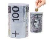 Skarbonka puszka metalowa pieniądze duża xxl