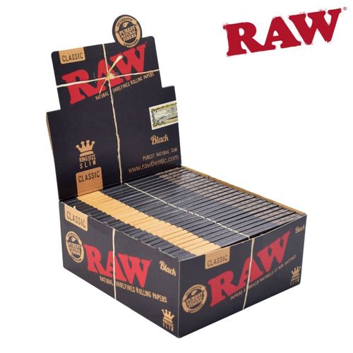 Bibułki RAW Black King Size Slim 32 szt. na Arena.pl