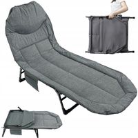 ŁÓŻKO SKŁADANE LEŻANKA TURYSTYCZNE WYGODNE PREMIUM PRZENOŚNE REGULOWANE