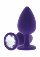 toyjoy diamond booty jewel small silikonowy z kryształem, rozmiar s