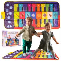 MATA MUZYCZNA DO TAŃCZENIA TAŃCA PIANINKO GRA TANECZNA KEYBOARD 145x69 cm