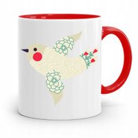 Kubek Czerwony Dzień Dziecka Ptaszek Prezent Z Nadrukiem Ze Zdjęciem