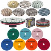 TARCZA DIAMENTOWA ZESTAW DO SZLIFOWANIA GRESU DYSK PM-DPP-100TS