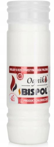 BISPOL wkład parafinowy do zniczy 17,5 cm WP4 zgrzewka 24 sztuki na Arena.pl