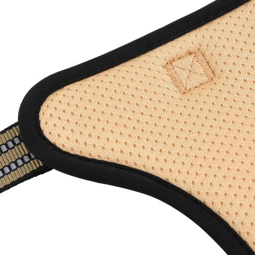 Szelki dla psa z odblaskowymi paskami, regulowane, brąz moro, M na Arena.pl