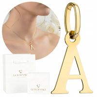 Złota zawieszka LITERKA A 585 NA PREZENT DELIKATNA GRAWER GRATIS