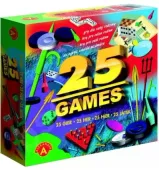 25 gier - zestaw gier planszowych zręcznościowych karcianych dla dzieci