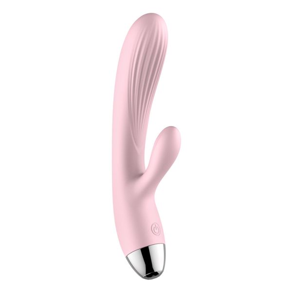 Wibrator-Boss Series-Silicone Vibrator Pink USB 10 Function / Heating zdjęcie 1