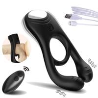 Pierścień Erekcyjny Na Penisa Na Pilota, Wibrator Masażer Waginy