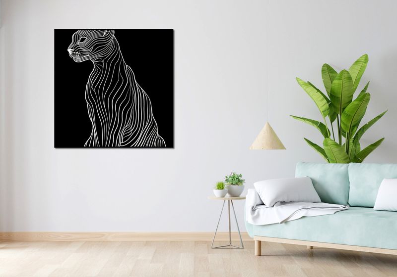 Plakat 100x100cm Minimalny Kontur zdjęcie 4