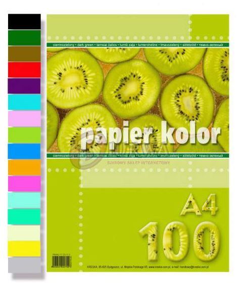 PAPIER KSERO A4/100 CZERWONY KRESKA zdjęcie 1