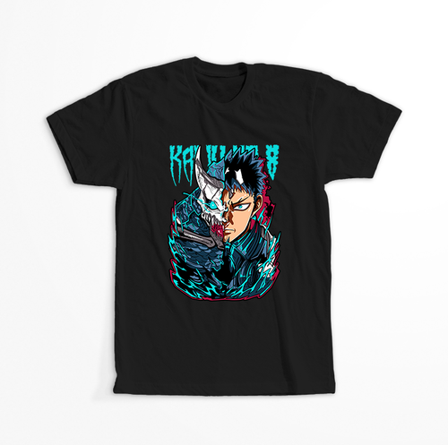 Koszulka Czarna - Kaiju No.8 - WYBIERZ KOLOR KOSZULKI I FASON Męska 5XL na Arena.pl