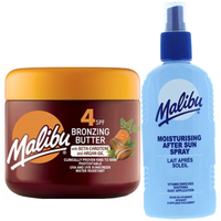 Malibu Przyspieszacz Opalania SPF4 300ml + Balsam W Sprayu Po Opalaniu