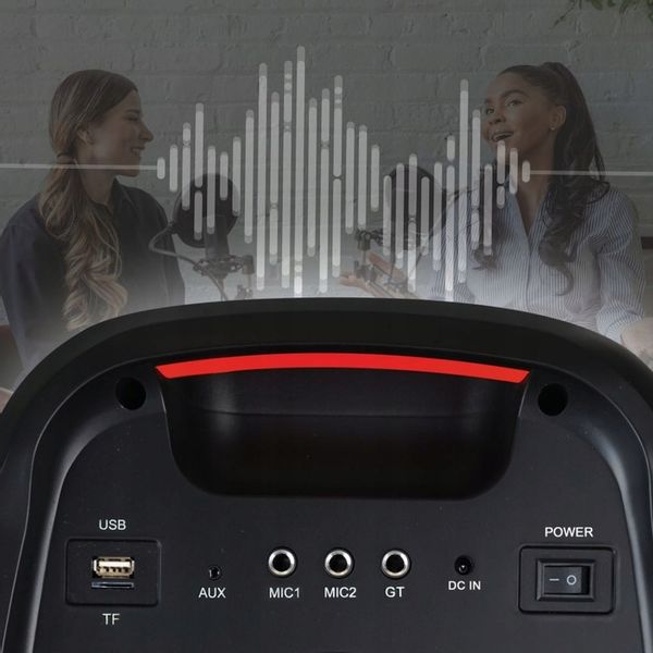 Głośnik Karaoke Bluetooth MANTA ATTIS Mikrofon USB Power Audio Przenośny zdjęcie 8