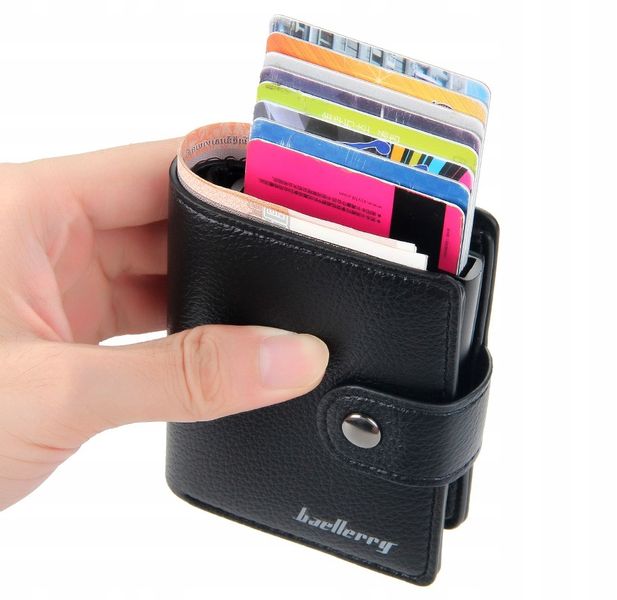 Skórzany Wizytownik Portfel Męski Etui Na Karty zdjęcie 9