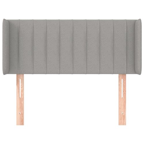 Zagłówek uszak, jasnoszary, 93x16x78/88 cm, tkanina na Arena.pl