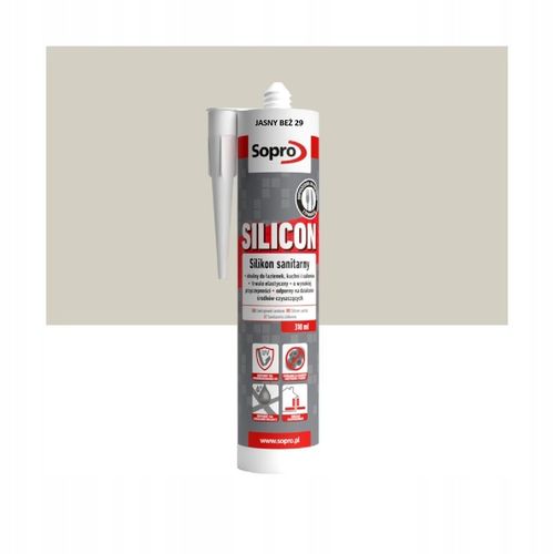 Silikon Sopro Sanitarny 29 Jasny Beż 310 ml na Arena.pl