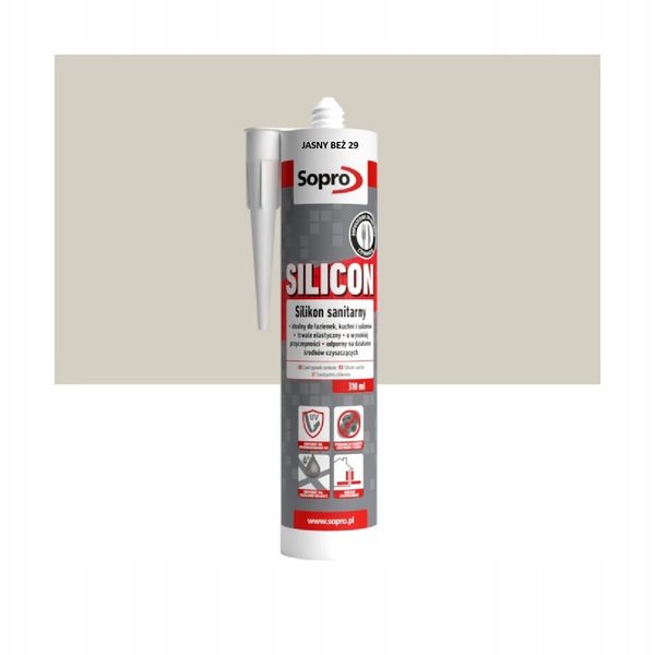 Silikon Sopro Sanitarny 29 Jasny Beż 310 ml zdjęcie 2