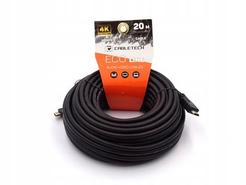 Kabel HDMI-HDMI 2.0V 4K 20m Cabletech Eco Line solidny na Arena.pl