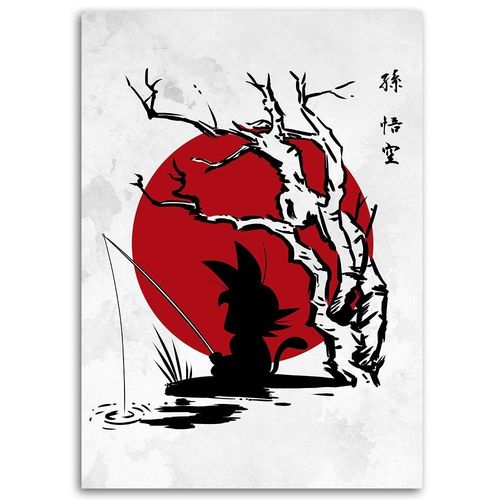 Deco Panel, Son Goku na rybach 70x100 na Arena.pl