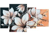 OBRAZ MAGNOLIA SUNSET KWIATY ZACHÓD SŁOŃCA