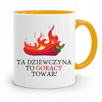 Kubek Żółty Prezent Dla Dziewczyny Gorący Towar! Z Nadrukiem Ze Zdjęciem