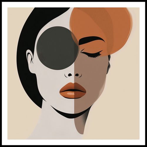 Plakat 70x70cm Dwie Strony Piękna na Arena.pl
