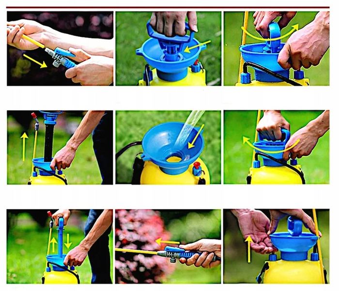 MYJKA CIŚNIENIOWA RĘCZNA PLECAKOWA 5L 3Bary zdjęcie 8