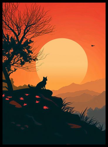 Plakat 40x55cm Kocie Wzgórze na Arena.pl