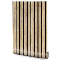 Tapeta LAMELE DREWNO Imitacja DESKI 3D Do Salonu