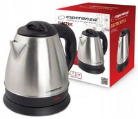 CZAJNIK ELEKTRYCZNY 1.0 L STAL NIERDZEWNA DUŻY MOCNY 1350W SREBRNY