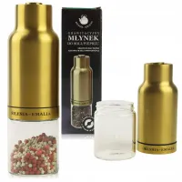 MŁYNEK GRAWITACYJNY CERAMICZNY DO MIELENIA SOLI PIEPRZU PRZYPRAW SZKLANY